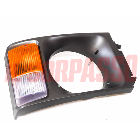 CORNICE CERCHIO FARO + FANALINO DESTRO IVECO OM 40 50 ORIGINALE GRIGIO SCURO