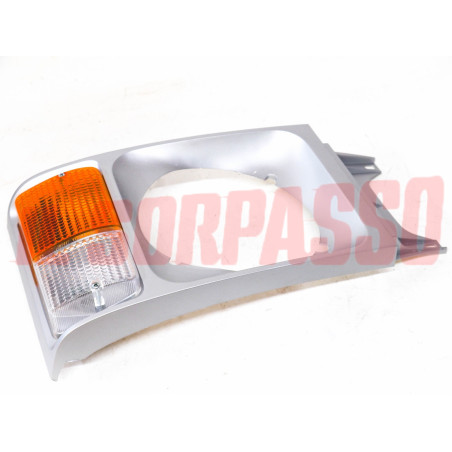 CORNICE CERCHIO FARO + FANALINO DESTRO IVECO OM 40 50 ORIGINALE GRIGIO CHIARO