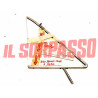 VETRO DEFLETTORE + TELAIO CORNICE PORTA DESTRA FIAT 850 COUPE SPORT ORIGINALE