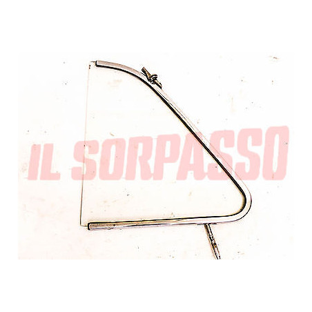 VETRO DEFLETTORE DESTRO + CORNICE CROMATA FIAT 500 D F L R SAINT GOBAIN