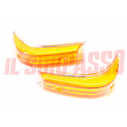 PLASTICHE FANALINI FRECCE ANTERIORI ARANCIO OPEL KADETT B ORIGINALI HELLA