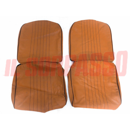 FODERE COPRI SEDILI ANTERIORI FIAT 126 1 SERIE MARRONE CHIARO