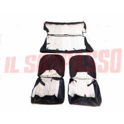 FODERE COPRI SEDILI ANTERIORI + POSTERIORI FIAT 126 1 SERIE NERE