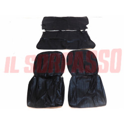 FODERE COPRI SEDILI ANTERIORI + POSTERIORI FIAT 126 PERSONAL NERE