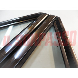TELAI DEFLETTORI CORNICI + VETRI PORTA DESTRA SINISTRA FIAT 124 SPIDER ORIGINALI