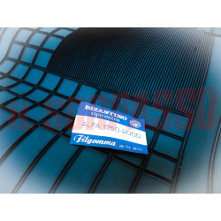 SOPRA TAPPETI IN GOMMA BLU CON PONTE ALFA ROMEO GT 1750 2000 BERLINA FILGOMMA