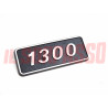 SCRITTA SIGLA PARAFANGO POSTERIORE FIAT 128 BERLINA 1300 IN ALLUMINIO ORIGINALE