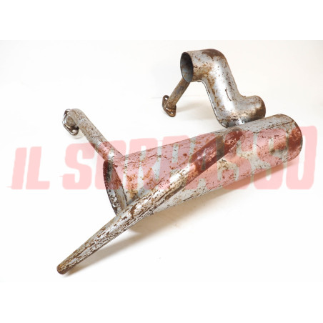 MARMITTA TERMINALE SCARICO FIAT 500 N BIANCHINA TRASFORMABILE CON RISCALDATORE