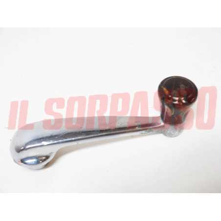 MANIGLIA ALZAVETRO PORTA FIAT 1100 103 TV ORIGINALE POMELLO TARTARUGATO