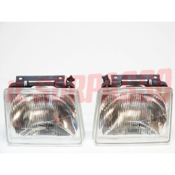 GRUPPI OTTICI FANALI FARI DESTRO SINISTRO + SEDI FARO OPEL CORSA A MARCA KINBY