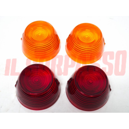 PLASTICHE FANALI POSTERIORI ROSSE + ARANCIO ALFA ROMEO GIULIETTA + GIULIA SS