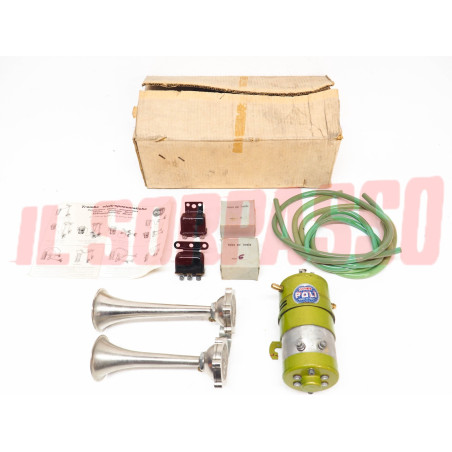 TROMBE ELETTROPNEUMATICHE AVVISATORI ACUSTICI 6 V MAGGIOLINO LANCIA ARDEA POLI
