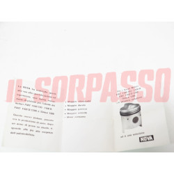 PISTONI MOTORE + FASCE 72 MM TESTA SPECIALE FIAT 1100 D R 1200 SPIDER SIMCA 1300