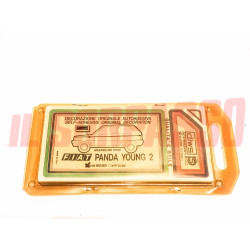KIT ADESIVI STRISCE SERIGRAFIE LATERALI VERDI FIAT PANDA YOUNG 2 ORIGINALI NOS