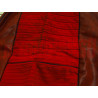 FODERE COPRI SEDILI ANTERIORI FIAT 124 SPORT COUPE PELLE E VELLUTO ROSSE NOS
