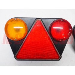 FANALI FARI POSTERIORI RIMORCHI AUTOCARRI FIAT OM ANNI 70 80 LEART CON TARGA
