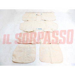 FODERE TAPPEZZERIA COPRI SEDILI ALFA ROMEO ALFETTA BERLINA CON POGGIATESTA NOS