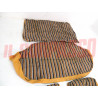 FODERE COPRI SEDILI ANTERIORI POSTERIORI FIAT 127 CL  2P RIGHE BEIGE GRIGIO NERO