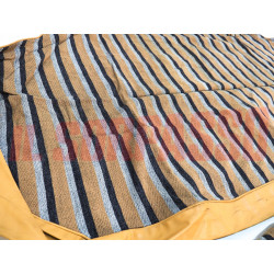 FODERE COPRI SEDILI ANTERIORI POSTERIORI FIAT 127 CL  2P RIGHE BEIGE GRIGIO NERO