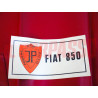 FODERE COPRI PANNELLI PORTA + POSTERIORI CAPPELLIERA FIAT 850 BERLINA ROSSE NOS