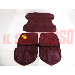 FODERE COPRI SEDILI ANTERIORI POSTERIORI FIAT 1100 R ORIGINALI PELLE MARRONE