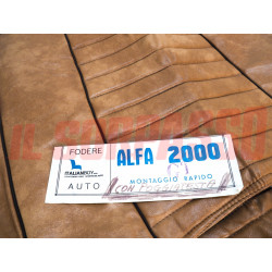 FODERE COPRI SEDILI ANTERIORI + POSTERIORI ALFA ROMEO GT 2000 C/ POGGIATESTA NOS