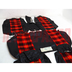 FODERE COPRI SEDILI ANTERIORI POSTERIORI ALFA ROMEO GIULIA NUOVA SUPER SCOZZESI