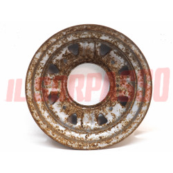 CERCHIO RUOTA FIAT 500 ABARTH - GIANNINI ORIGINALE BORRANI NOS 4X12 DIFETTATO