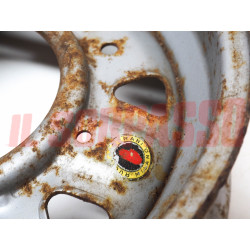 CERCHIO RUOTA FIAT 500 ABARTH - GIANNINI ORIGINALE BORRANI NOS 4X12 DIFETTATO