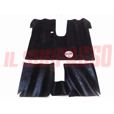 SOPRA TAPPETI GOMMA NERI LANCIA FULVIA COUPE - HF - ZAGATO ORIGINALI DAINO NOS