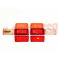 PLASTICHE FANALI POSTERIORI DESTRO SINISTRO FIAT 131 1 SERIE + ABARTH NOS