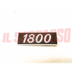 SCRITTA SIGLA COFANO POSTERIORE FIAT 132 GL GLS 1800 IN ALLUMINIO ORIGINALE