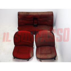 SEDILI KIT ANTERIORI + POSTERIORI ROSSI FIAT 125 SPECIAL ORIGINALI