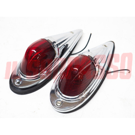 FANALINI DA TETTO FORD CHEVY VINTAGE COLOR ROSSI ORIGINALI KD517 NOS