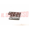 SCRITTA SIGLA COFANO POSTERIORE FIAT 126 PERSONAL IN ALLUMINIO ORIGINALE