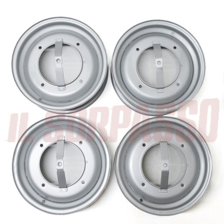 CERCHI RUOTA FIAT 500 F L GIARDINIERA 3,5 X 12 ORIGINALI RESTAURATI