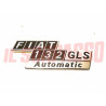 SCRITTA SIGLA COFANO POSTERIORE FIAT 132 GLS AUTOMATIC ORIGINALE