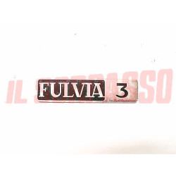 SCRITTA FREGIO RIVESTIMENTO POSTERIORE LANCIA FULVIA COUPE 3 IN ALLUMINIO