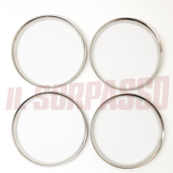 ANELLI GHIERE CERCHI RUOTA CROMATI MISURA 13 FIAT 125 SPECIAL 2 SERIE ORIGINALI