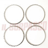ANELLI GHIERE CERCHI RUOTA CROMATI MISURA 13 FIAT 125 SPECIAL 2 SERIE ORIGINALI