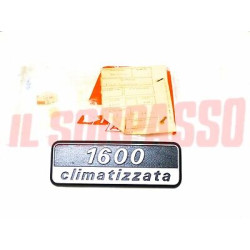 SCRITTA SIGLA IN ALLUMINIO FIAT 131  1600 CLIMATIZZATA ORIGINALE