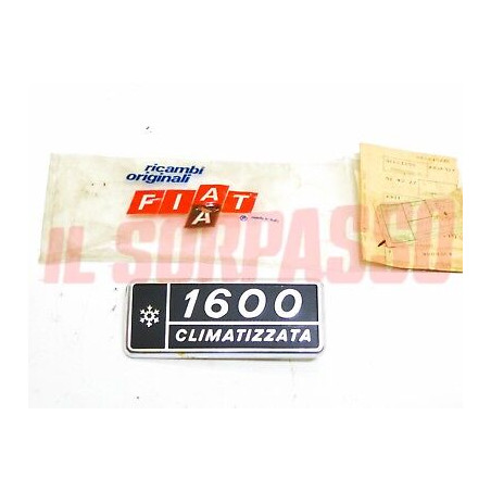 SCRITTA SIGLA FIAT 132 ALLUMINIO 1600 CLIMATIZZATA ORIGINALE 