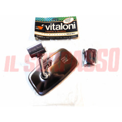 SPECCHIO SPECCHIETTO RETROVISORE MORSETTO FIAT 500 600 850 124 125 VITALONI NOS