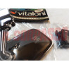 SPECCHIO SPECCHIETTO RETROVISORE MORSETTO FIAT 500 600 850 124 125 VITALONI NOS