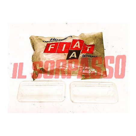 PLASTICHE VETRINI FANALINI LUCI TARGA FIAT 132 ORIGINALE