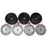 3 CERCHI RUOTA + COPPE IN PLASTICA + BULLONI FIAT NUOVA PANDA ORIGINALI 5.5x14