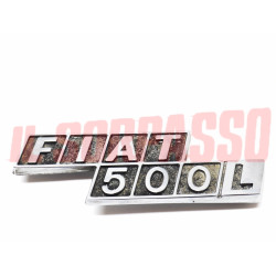 SCRITTA SIGLA COFANO POSTERIORE CROMATA FIAT 500 L ORIGINALE CROMODORA 4203587