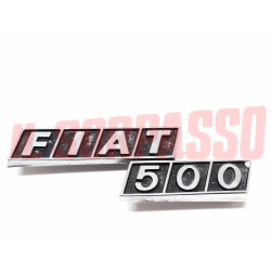 SCRITTA SIGLA COFANO POSTERIORE CROMATA FIAT 500 R ORIGINALE CROMODORA 4196529