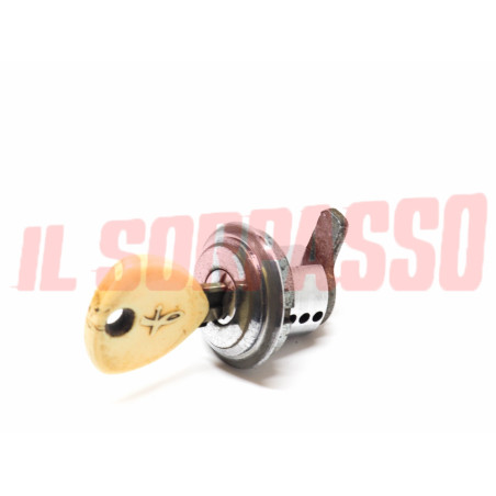 SERRATURA BLOCCHETTO SPORTELLO BENZINA LANCIA FULVIA COUPE + HF CHIAVE ORIGINALE