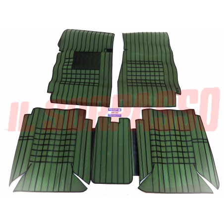 SOPRA TAPPETI INTERNI VERDI E NERI SENZA PONTE FIAT 125 BERLINA SPECIAL FILGOMMA